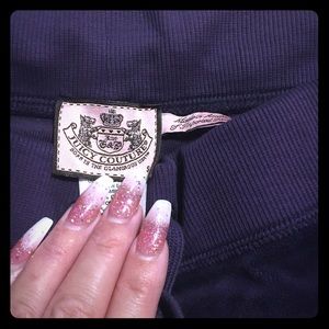 Juicy couture royal purple velour pants✨